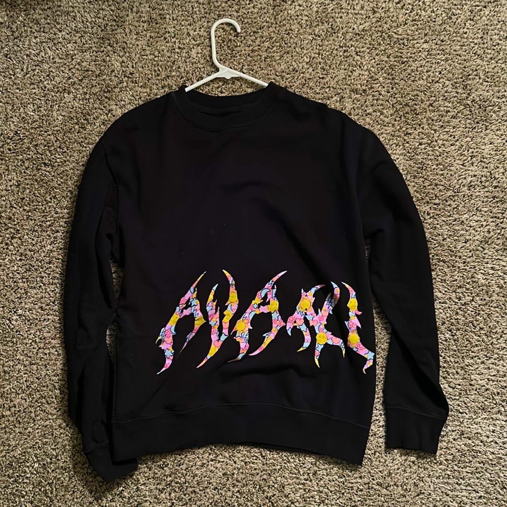 AVANI Streetwear Graphic Black Crewneck